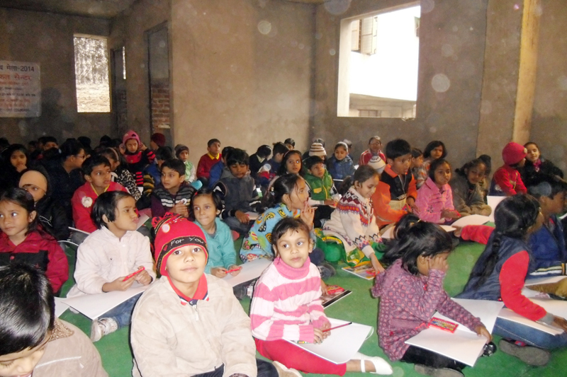 CHILDREN DRAWING AND PAITNING COMPETITION ORGANIZED BY SOM DATT FOUNDATION