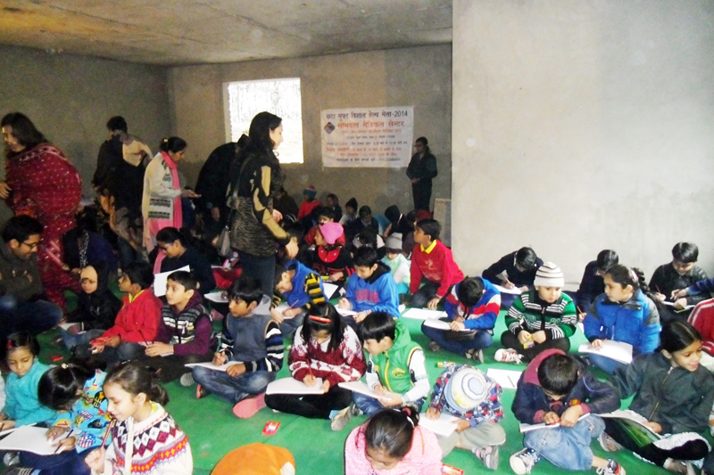 CHILDREN DRAWING AND PAITNING COMPETITION ORGANIZED BY SOM DATT FOUNDATION